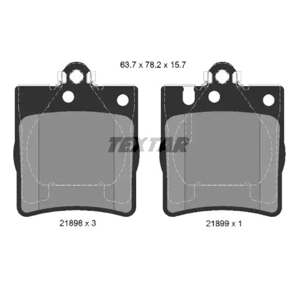 لنت ترمز عقب مرسدس بنز C(W203) برند Textar کد 2189803