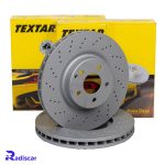 دیسک ترمز جلو مرسدس بنز E(W211)-SL(R231)-SL(R230) برند Textar کد 92120207 بسته 2 عددی