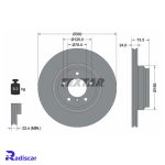 دیسک ترمز جلو بی ام و (E90)X1(E84)-1(E87)-3 برند Textar کد 92137805 بسته 2 عددی