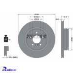 دیسک ترمز عقب بی ام و سری (E90)X1(E84)-3 برند Textar کد 92137905 بسته 2 عددی