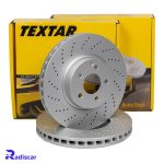 دیسک ترمز جلو مرسدس بنز E(W212)-C(W204) برند Textar کد 92163403 بسته 2 عددی