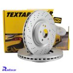 دیسک ترمز جلو مرسدس بنز E(W211)-S(W221)-SL(R230) برند Textar کد 92176405 بسته 2 عددی