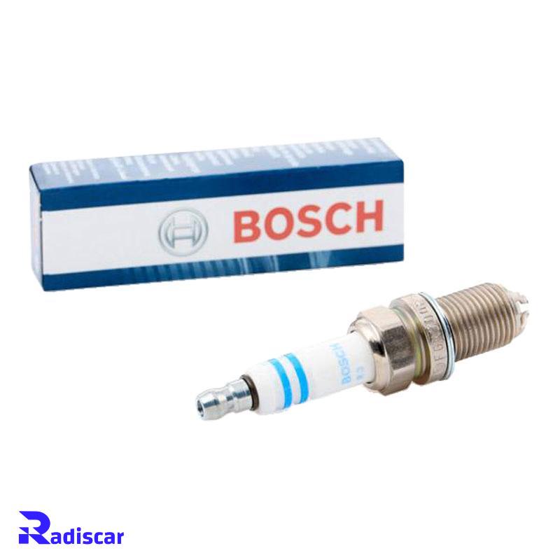 شمع موتور پایه کوتاه معمولی چهارالکترود FGR 7 DQP+(Platinum +4) برند Bosch کد 0242236562
