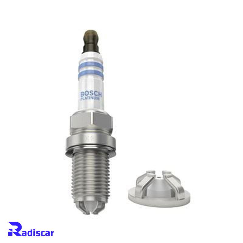 شمع موتور پایه کوتاه معمولی چهارالکترود FGR 7 DQP+(Platinum +4) برند Bosch کد 0242236562