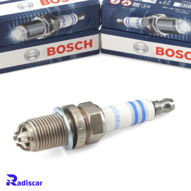 شمع موتور پایه کوتاه معمولی چهارالکترود FGR 7 DQP+(Platinum +4) برند Bosch کد 0242236562