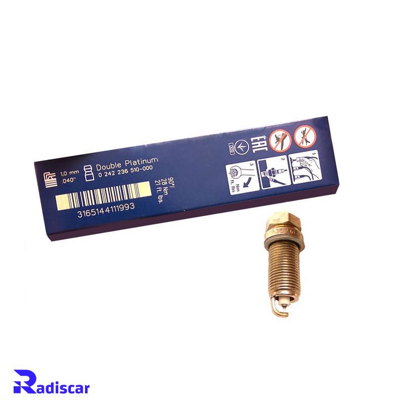 شمع موتور پایه بلند سوزنی دبل پلاتینیوم تک الکترود FR 7 NPP 332 برند Bosch کد 0242236510