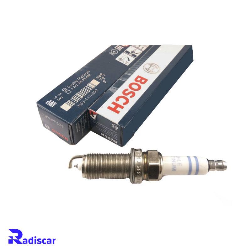 شمع موتور پایه بلند سوزنی دبل پلاتینیوم تک الکترود FR 7 NPP 332 برند Bosch کد 0242236510