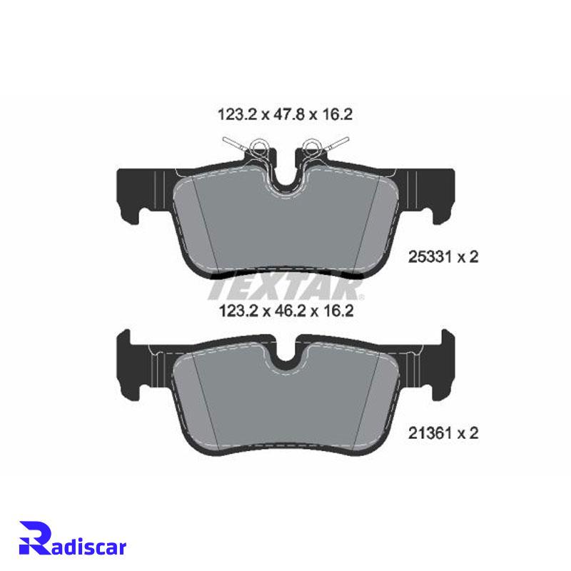 لنت ترمز عقب بی ام و X1(F48) برند Textar کد 2533101