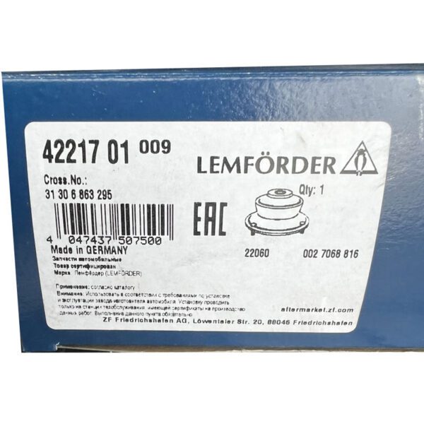 توپی سرکمک فنرجلو بی ام و سری 5 (F10) برند Lemforder کد 4221701