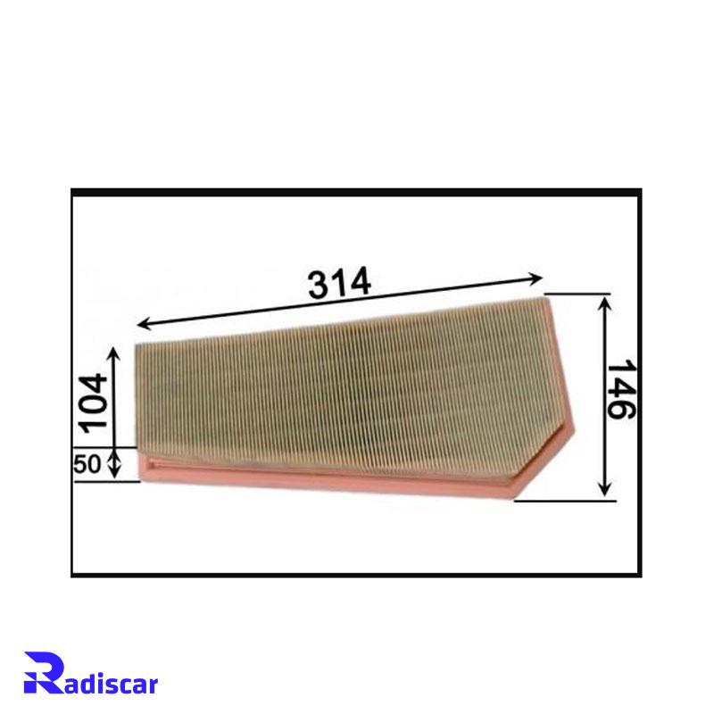 فيلتر هوا مرسدس بنز CGI C(w204) برند Hengst کد E1015L