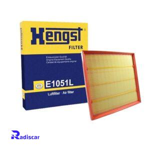 فیلتر هوا بی ام و سری 5-6-7-X4-X5-X6 برند Hengst کد E1051L