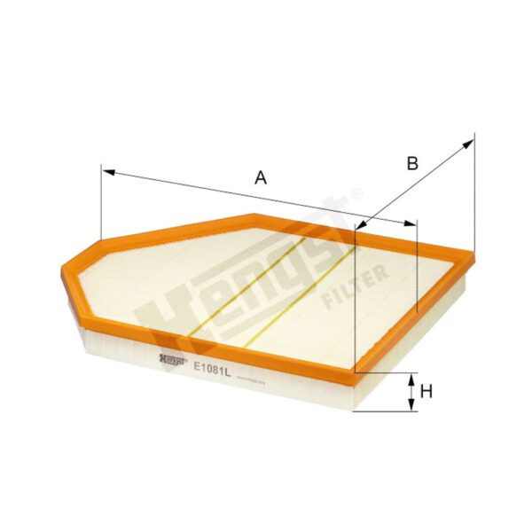 فیلتر هوا بی ام و X4(F26)-X3(F25) برند Hengst کد E1081L