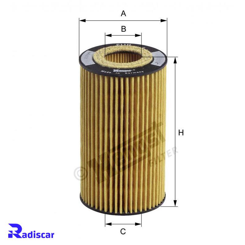 فيلتر روغن مرسدس بنز موتور MO112 برند Hengst کد E11HD155