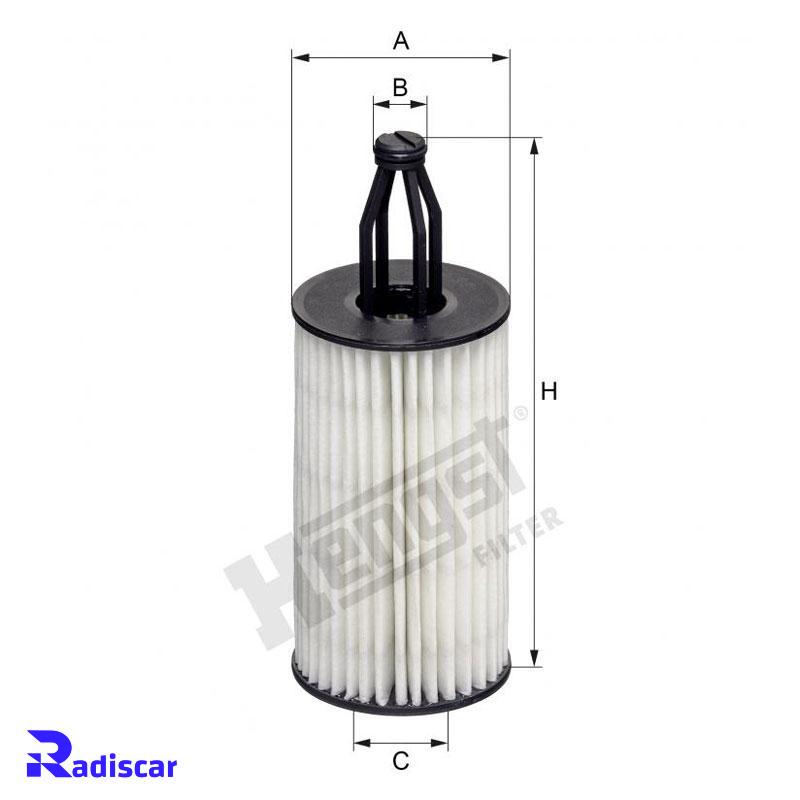 فیلتر روغن مرسدس بنز موتور MO276 برند Hengst کد E129HD222