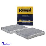 فیلتر کابین کربن دار بی ام و (F10)6(F06)-7(F02)-5 برند Hengst کد E2978LC-2