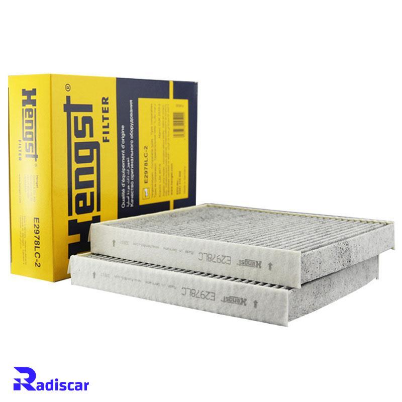 فیلتر کابین کربن دار بی ام و (F10)6(F06)-7(F02)-5 برند Hengst کد E2978LC-2