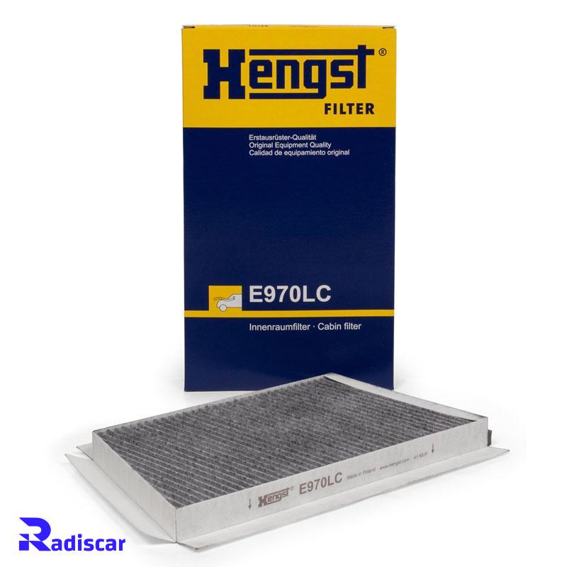 فیلتر کابین کربن دار مرسدس بنز C(W203)-CLK(C209) برند Hengst کد E970LC