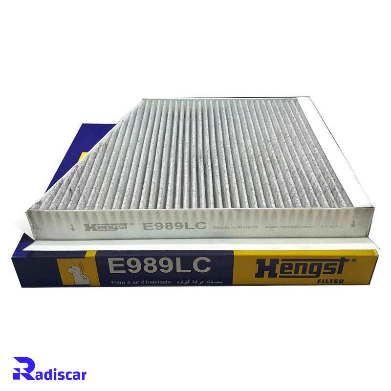 فیلتر کابین کربن دار مرسدس بنز E(W211)-CLS(C219) برند Hengst کد E989LC