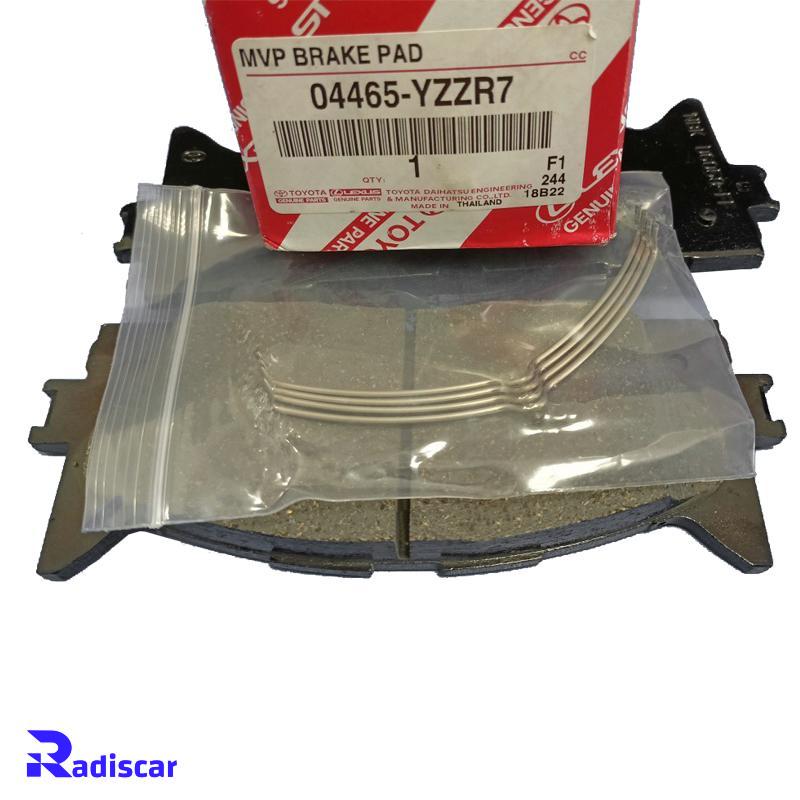 لنت ترمز جلو تویوتا (اصلی) آریون xv40 کمری xv40 لکسوس ES350 کد 04465YZZR7