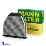 فیلتر کابین مرسدس بنز C(W204),CLS(C218),E(W212),SL(R231) برند MANN کد CUK29005