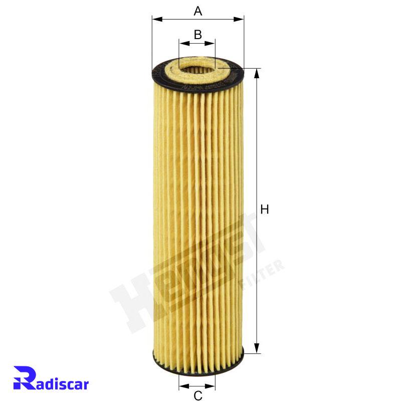 فيلتر روغن مرسدس بنز موتور MO271 برند Hengst کد E207HD221