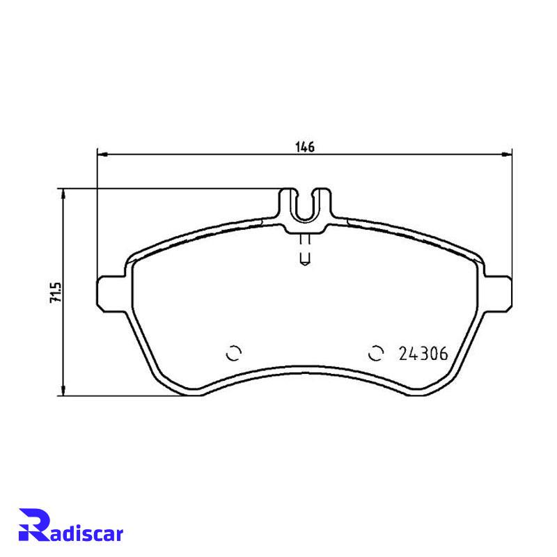 لنت ترمز جلو مرسدس بنز C(W204)-E(W212) برند Hella Pagid کد T1638MM