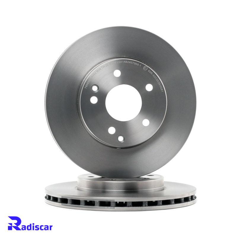 دیسک ترمز جلو مرسدس بنز C(W203)-CLK(C209)-SLK(R171) برند Benz کد A2034210312 بسته 2 عددی