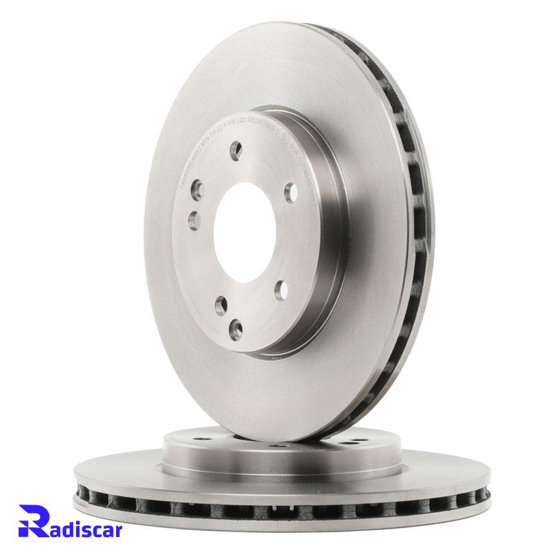 دیسک ترمز جلو مرسدس بنز C(W203)-CLK(C209)-SLK(R171) برند Benz کد A2034210312 بسته 2 عددی
