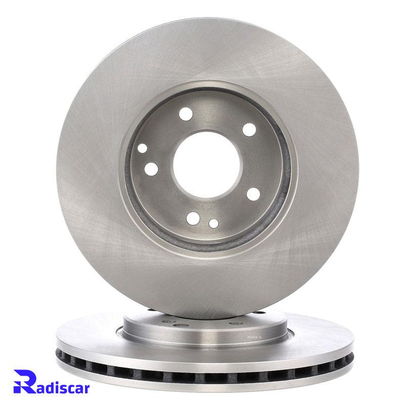 دیسک ترمز جلو مرسدس بنز C(W203)-CLK(C209)-SLK(R171) برند Benz کد A2034210512 بسته 2 عددی