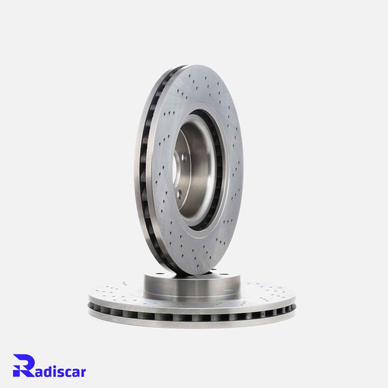 دیسک ترمز جلو مرسدس بنز E(W211)-S(W221)-SL(R230) برند Benz کد A2214211612 بسته 2 عددی