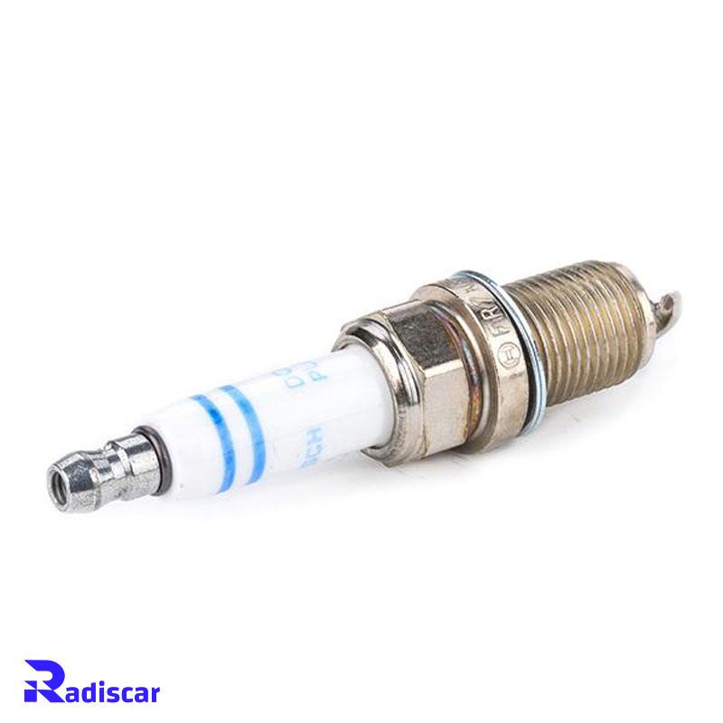 شمع موتور پایه کوتاه سوزنی دبل پلاتینیوم تک الکترود FR 7 KPP 332 برند Bosch کد 0242235776