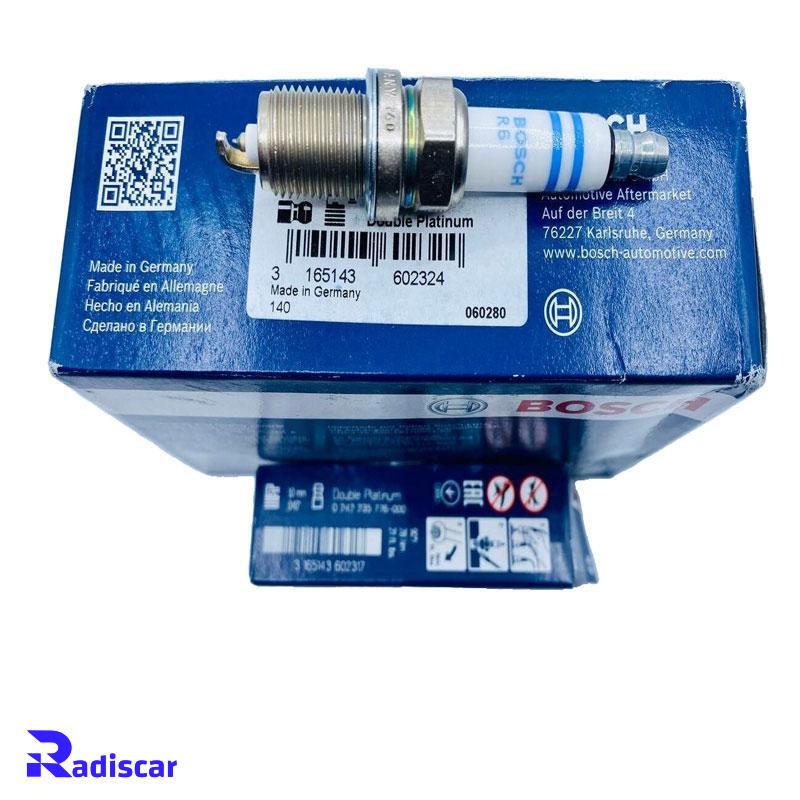 شمع موتور پایه کوتاه سوزنی دبل پلاتینیوم تک الکترود FR 7 KPP 332 برند Bosch کد 0242235776