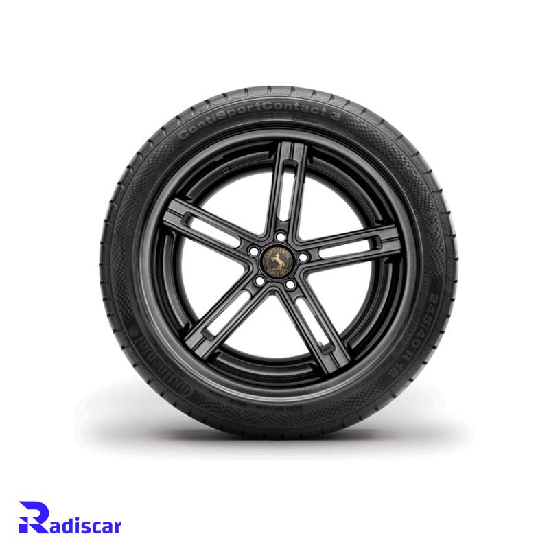 لاستیک سایز 255/40R18 برند Continental مدل Contact3 دو حلقه