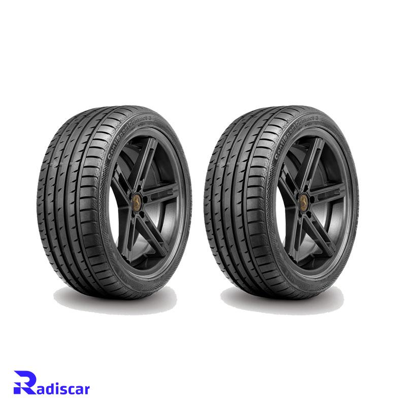 لاستیک سایز 255/35R18 برند Continental مدل Contact3 دو حلقه