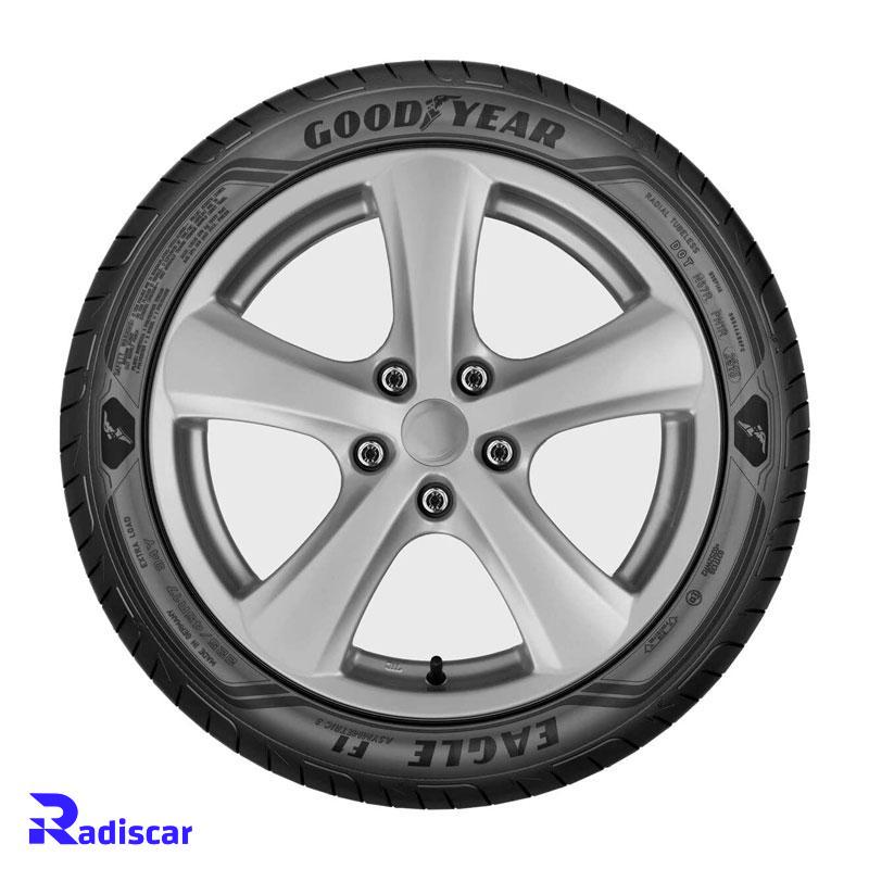 لاستیک سایز 225/55R17 برند Goodyear مدل Eagle F1 دو حلقه