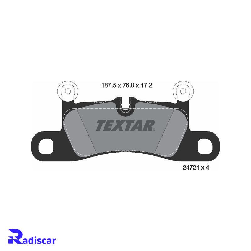 لنت ترمز عقب پورشه کاین (92A) برند Textar کد 2472101