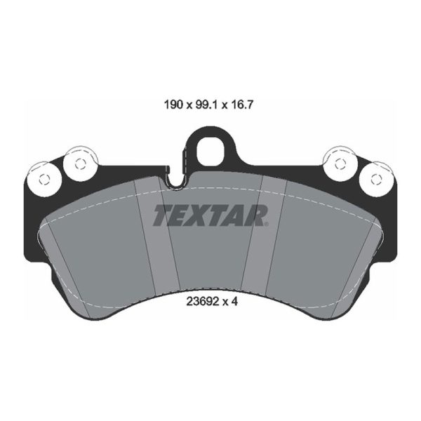 لنت ترمزجلو پورشه کاین اتاق قدیم (955) برند Textar کد 2369202