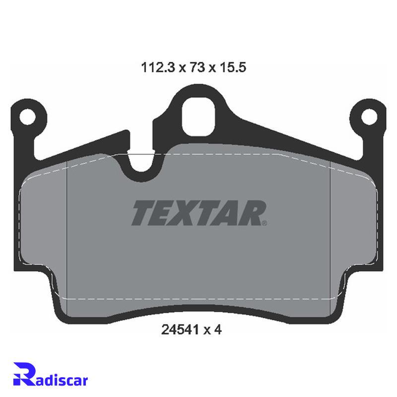 لنت ترمز عقب پورشه باکستر(987)-باکستر718S,718(982) برند Textar کد 2454101