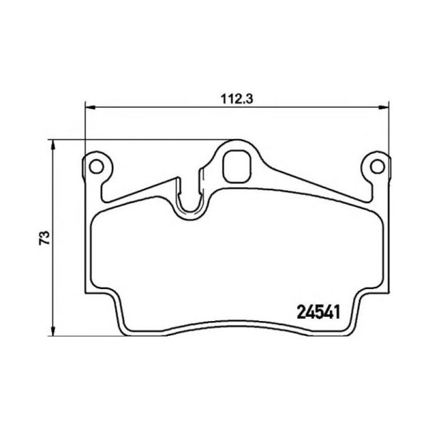 لنت ترمز عقب باکستر(987)-باکستر718S,718(982) برند Porsche کد 98735293901