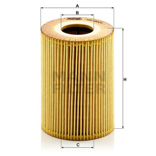 فیلتر روغن پورشه پانامرا(970)-کاین (92A) برند Mann کد HU9001x