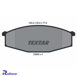 لنت ترمز جلو نیسان پاترول برند Textar کد 2086301