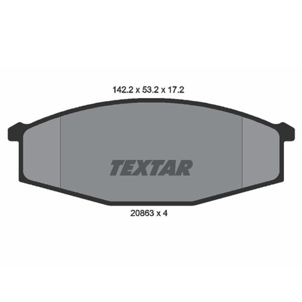 لنت ترمز جلو نیسان پاترول برند Textar کد 2086301