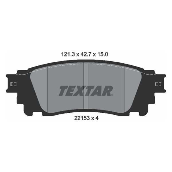 لنت ترمز عقب لکسوس NX برند Textar کد 2215301