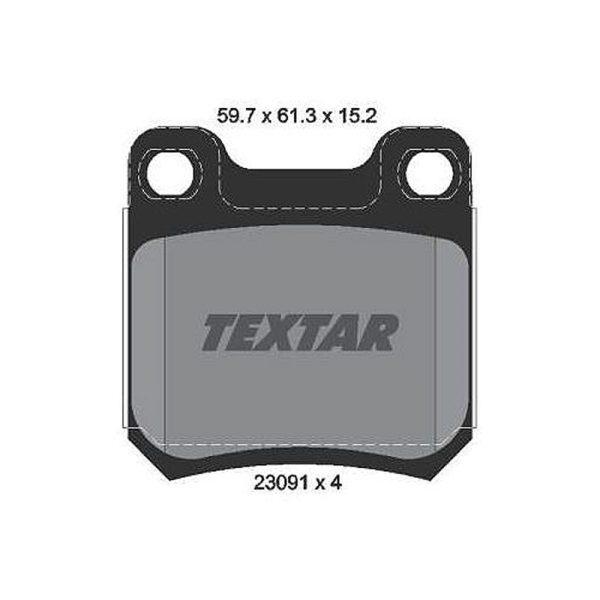 لنت ترمز عقب اپل وکترا برند Textar کد 2309102