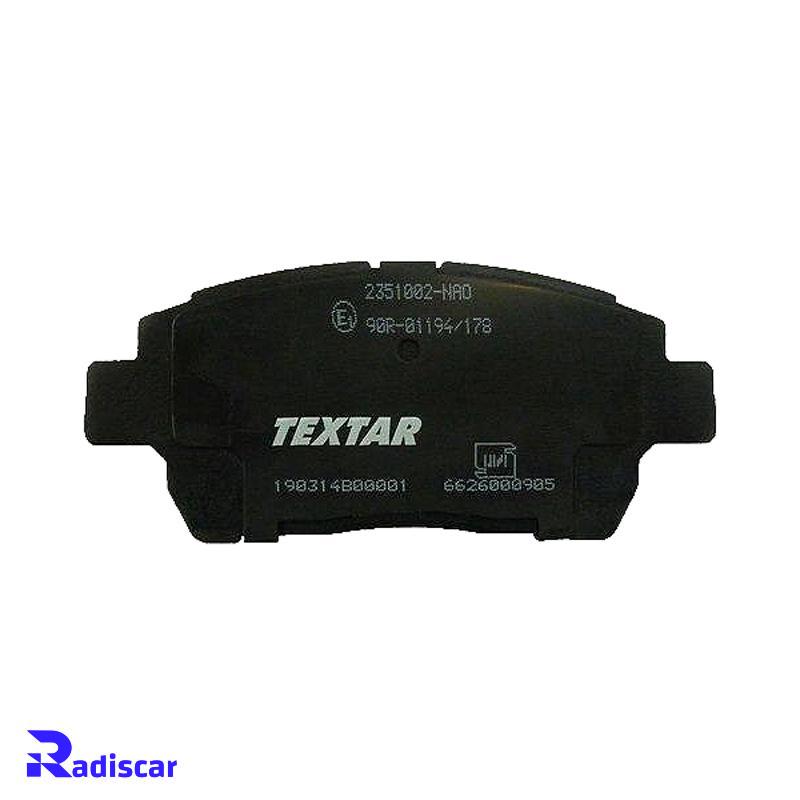 لنت ترمز جلو تویوتا کرولا، لیفان 620، جیلی GC6 برند Textar کد 2351002