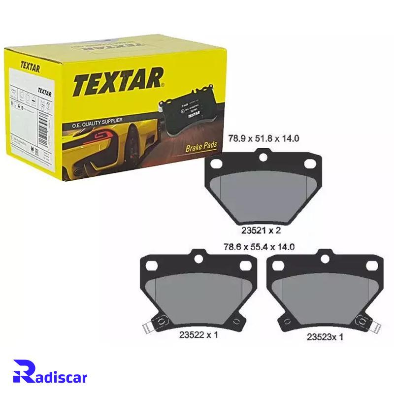 لنت ترمز عقب تویوتا کرولا برند Textar کد 2352101