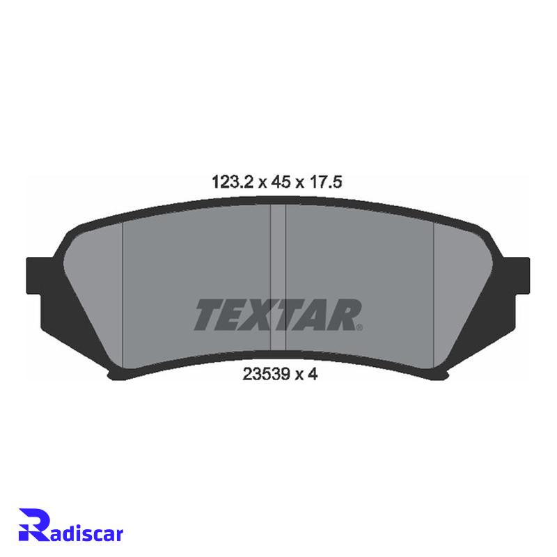 لنت ترمز عقب تویوتا لندکروز، لکسوس LX برند Textar کد 2353902