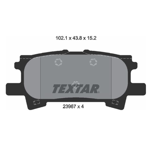 لنت ترمز عقب لکسوس RX برند Textar کد 2396701