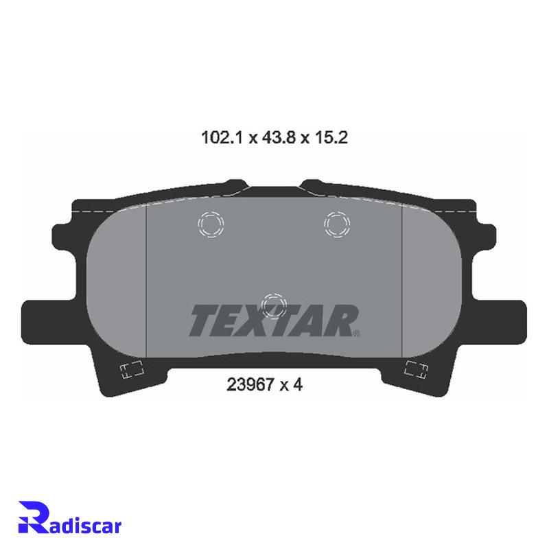 لنت ترمز عقب لکسوس RX برند Textar کد 2396701