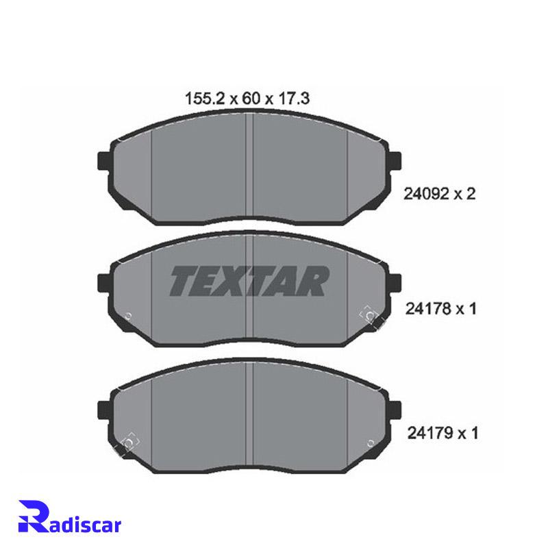 لنت ترمز جلو کیا سورنتو برند Textar کد 2409201